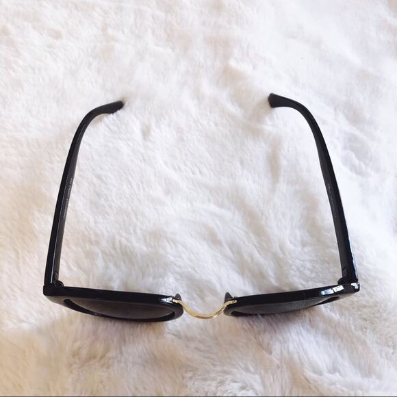 Mya Black & Gold Round Fashion Sunglasses - Picture 5 of 10